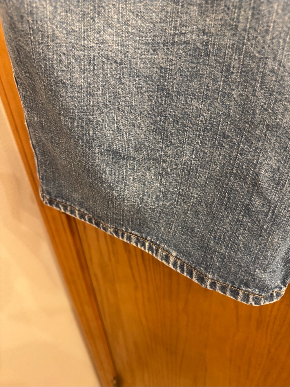 Calvin Klein Blue Denim High-Rise Shorts - Picture 6 of 9